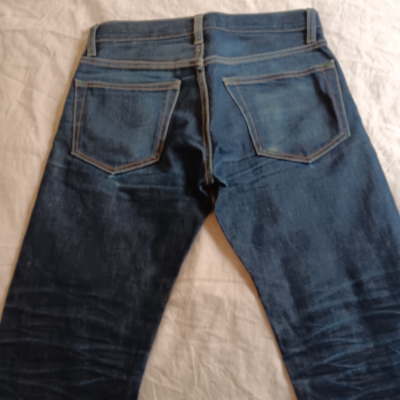 Imogene + Willie Selvage Denim Jeans Button Fly Slim Straight Fit Made In USA 26 - Picture 5 of 14